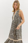 Present Moment Leopard Print Midi Dress