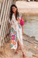 Maldives Motif Print Shirt Dress