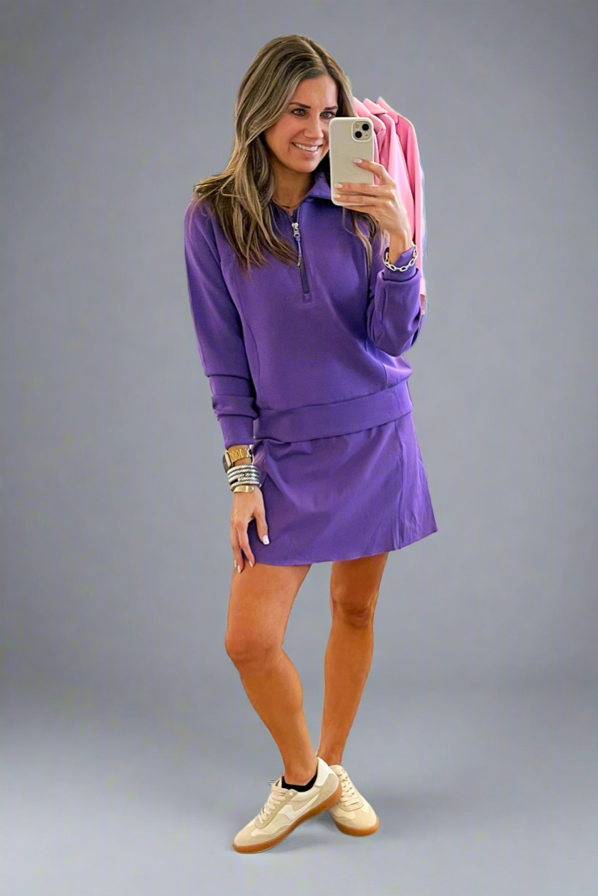 **MORE COLORS** Good to Go Pullover Skort Set