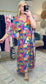 Island Time Print Batwing Dress