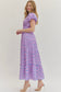 Afternoon Affair Printed Puff Sleeve Maxi Dress