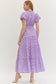 Afternoon Affair Printed Puff Sleeve Maxi Dress