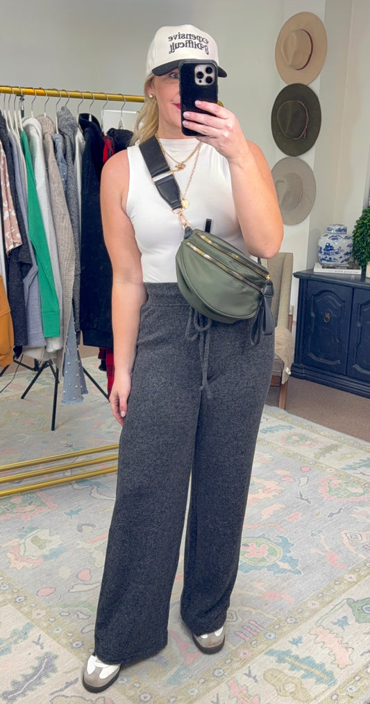 Staying In Tonight Brushed Knit Lounge Pants