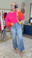 Bright Spot Color Block Knit Top