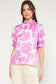 Floral Print Ruffle Blouse