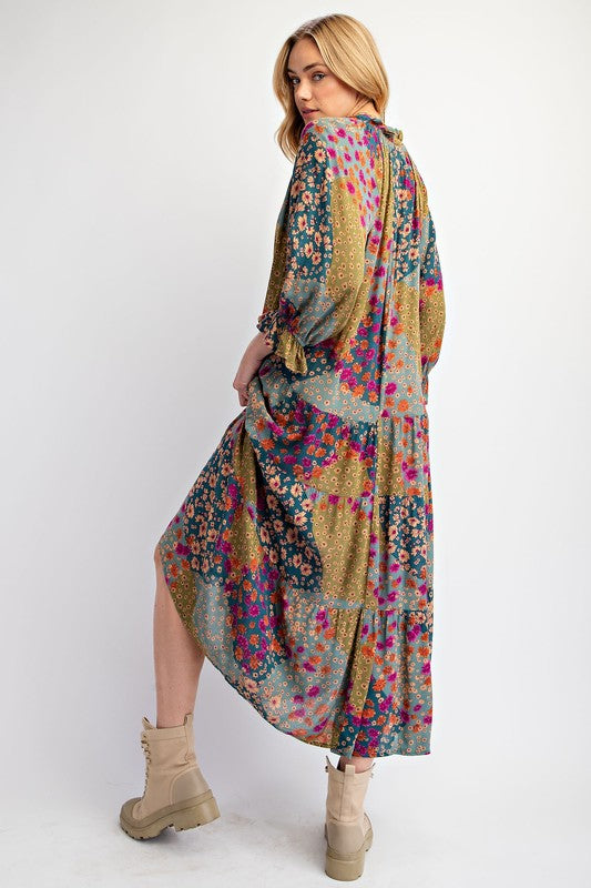 Dream Weaver Printed Maxi Dress