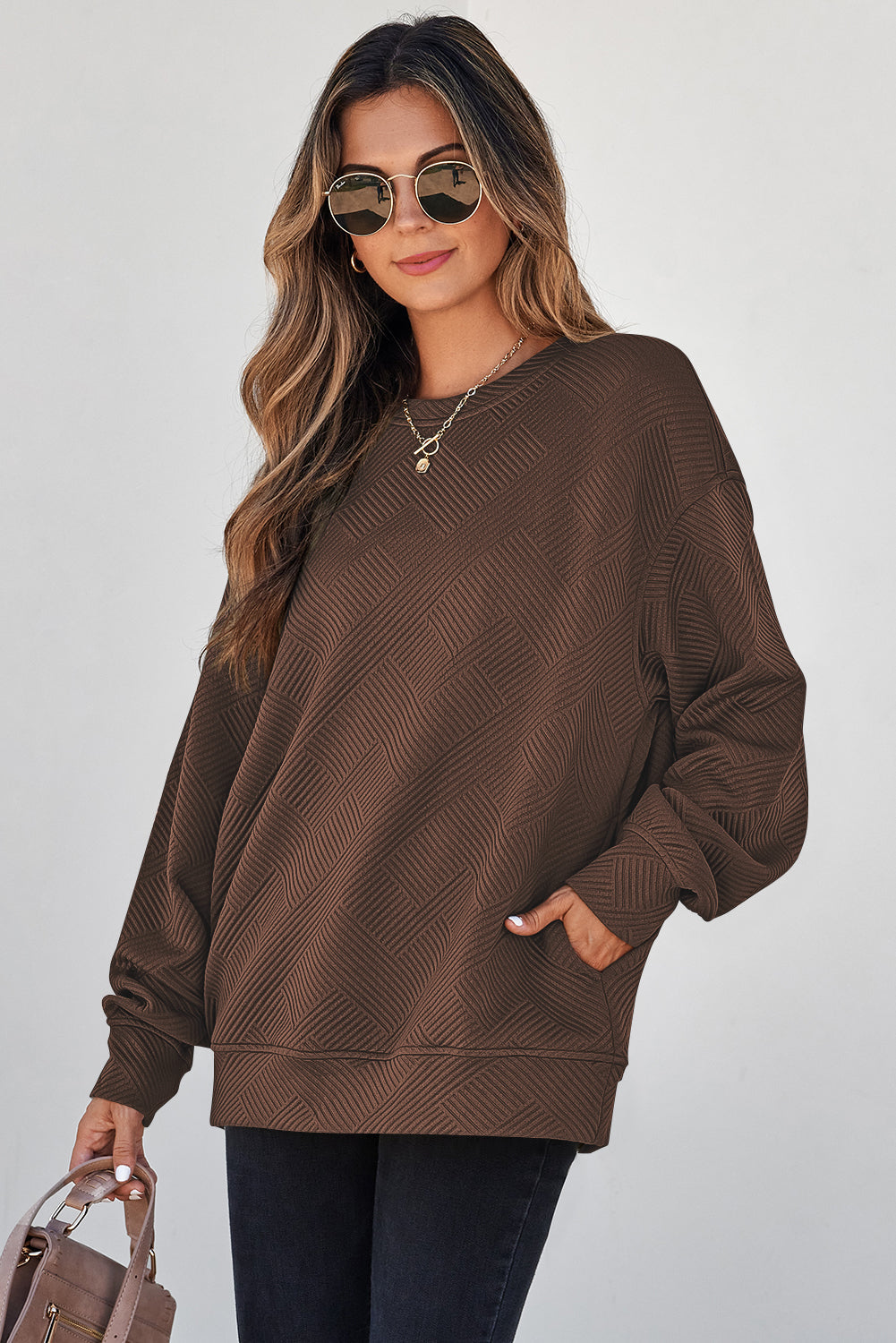 ✨SATURDAY STEAL✨ In Cozy Company Textured Pullover Top