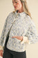Bow Sweet Quilted Toile Print Jacket