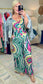 Kaleidoscope Views Abstract Print Wide Leg Jumpsuit
