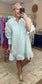 Seersucker Ruffle Dress