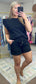 **MORE COLORS** Road Tripping Textured Ruffle Two Piece Short Set