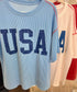 USA Ribbed Graphic Tee