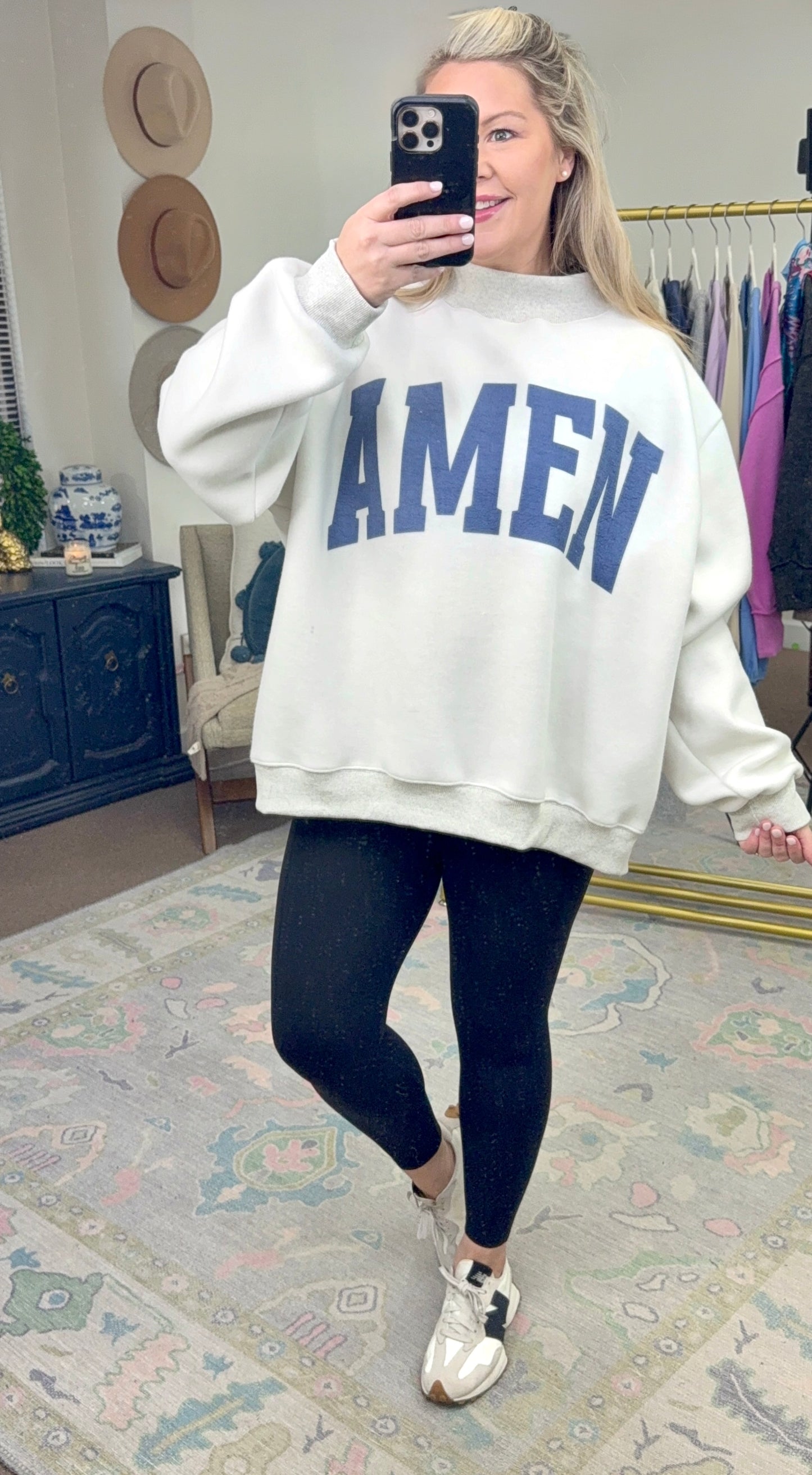 AMEN Reversible Mock Neck Sweatshirt