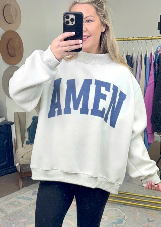 AMEN Reversible Mock Neck Sweatshirt