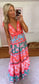 Sunny Day Soiree Print Tiered Dress