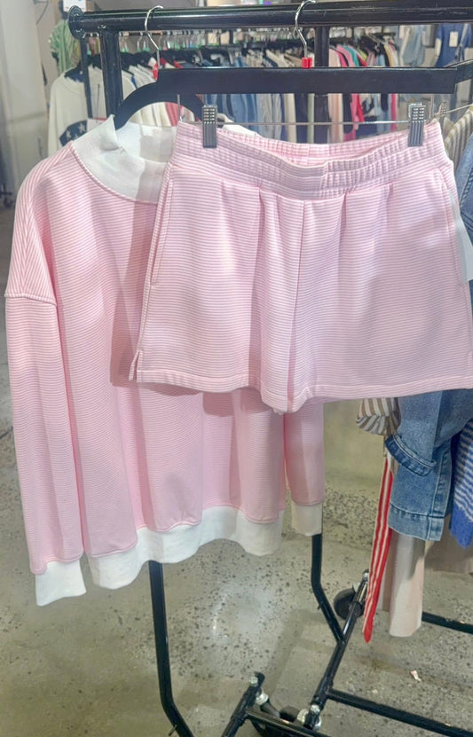 **MORE COLORS** Weekend Wind Down Stripe Pull On Shorts