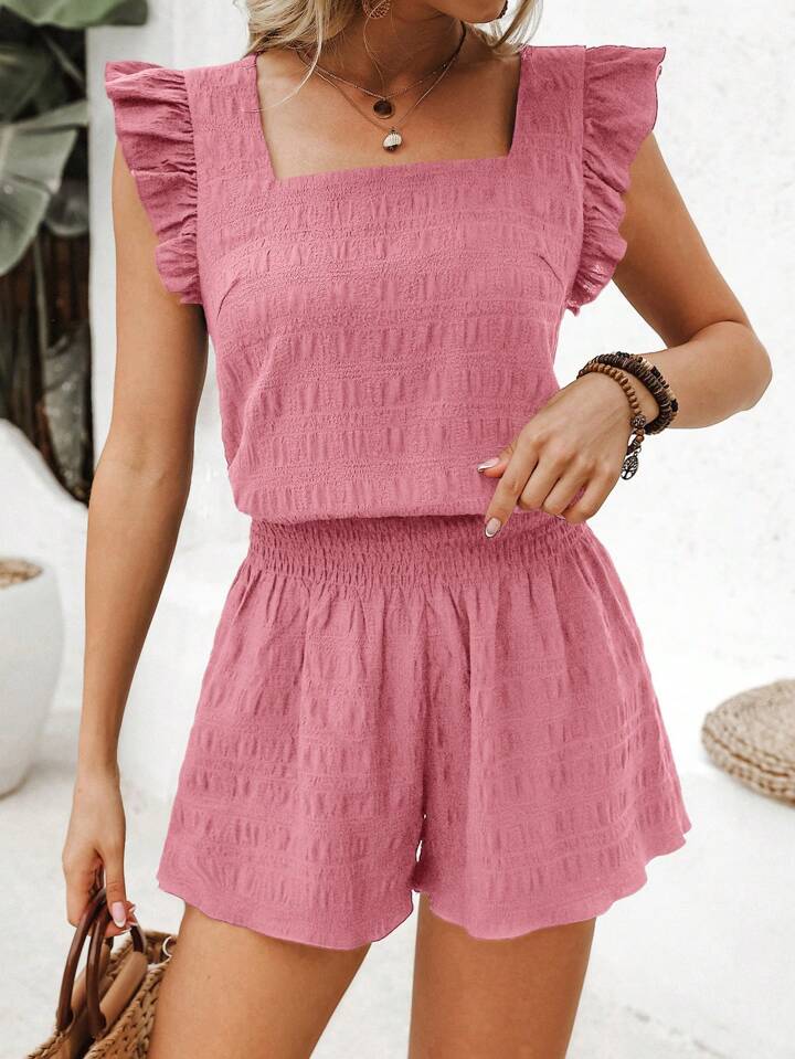 **MORE COLORS** 
Picnic in the Park Ruffle Short Set