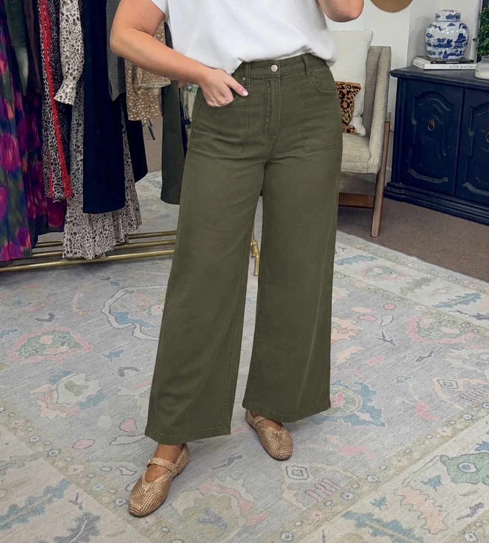 **MORE COLORS** ENTRO: Good Genes Wide Leg Denim
