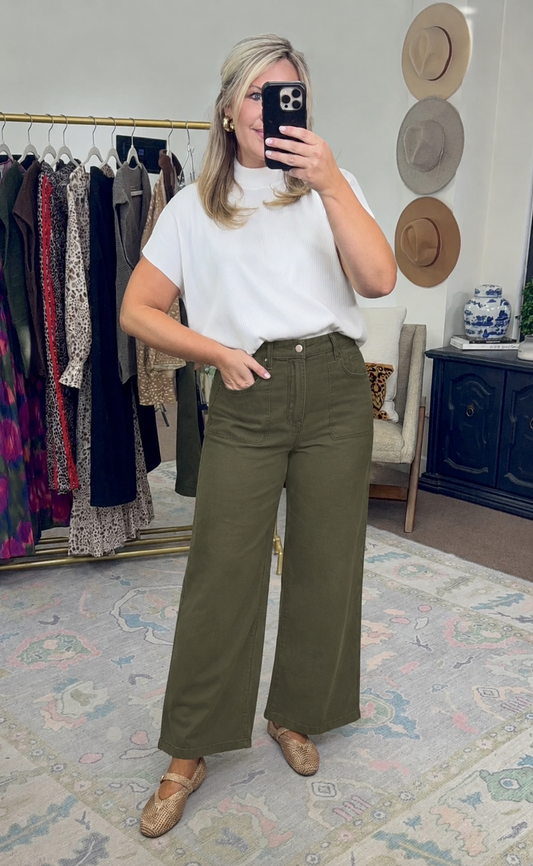 **MORE COLORS** ENTRO: Good Genes Wide Leg Denim