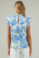 Gabrielle Poplin Ruffle Top