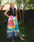 Hot Tropic Abstract Print Skirt