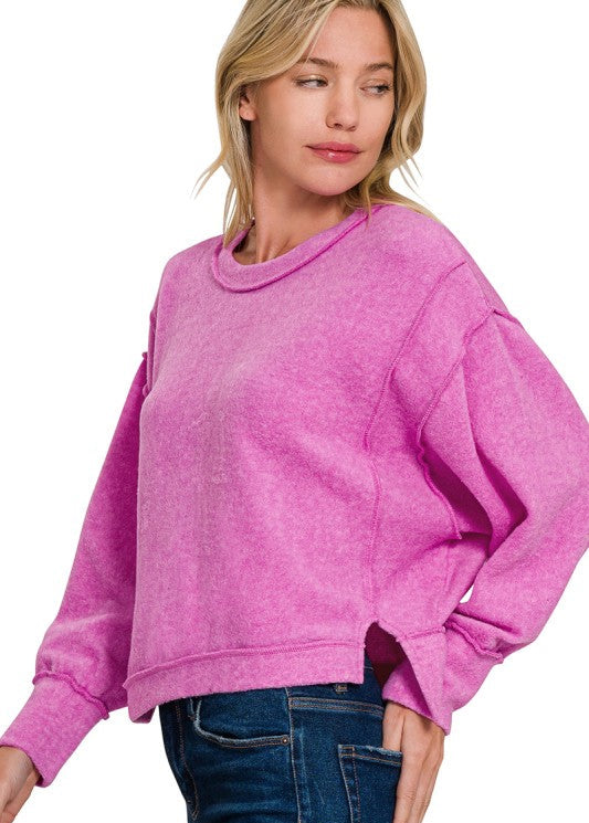 **MORE COLORS** Warm Welcome Brushed Knit Top