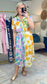 Flower Child Mix Print Shirt Dress