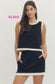 **MORE COLORS** Winning Streak Contrast Trim Top