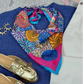 Kaleidoscope Dreams Abstract Silk Neck Scarf