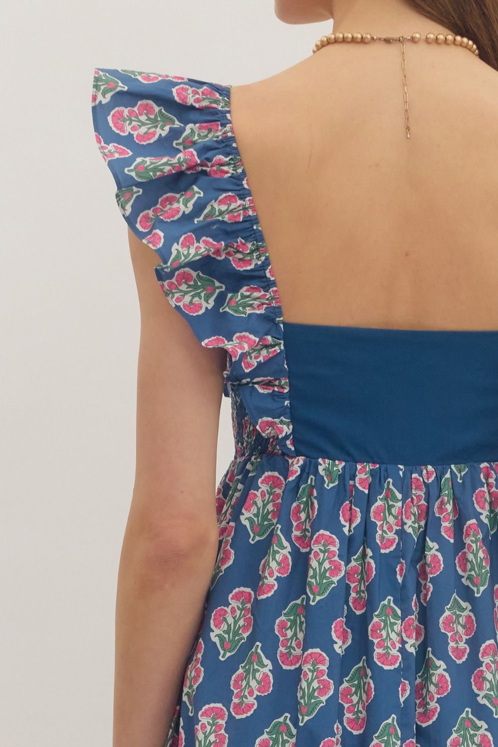 Garden Hymn Ruffle Midi Dress