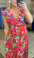 Piece of Paradise Bold Print Ruffle Maxi Dress