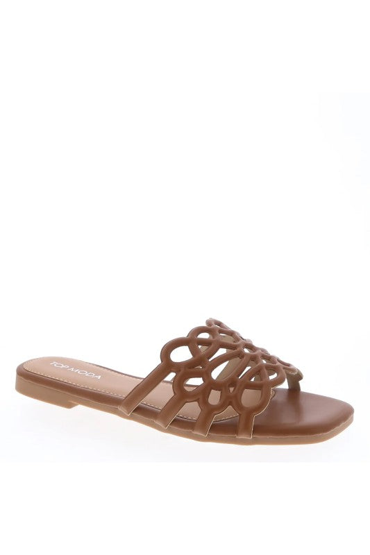 Lotus & Leisure Square-Toe Sandals