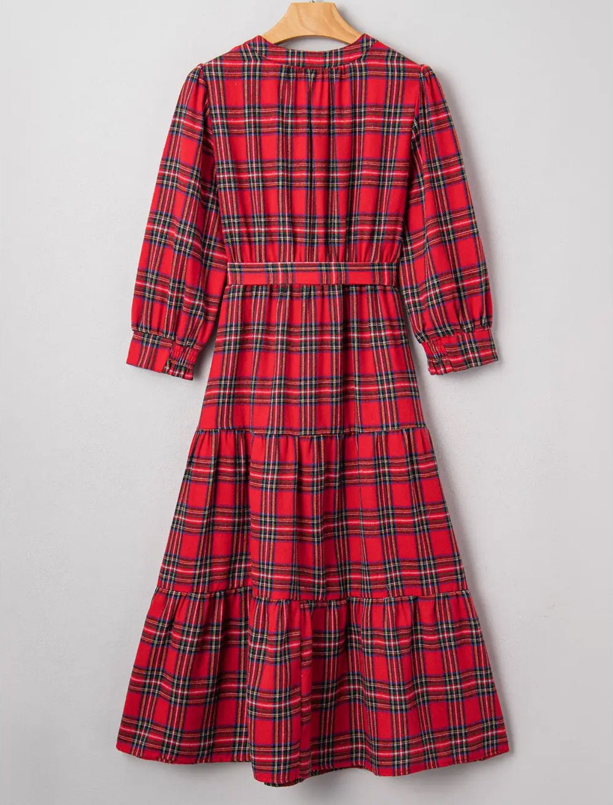 Holiday Hostess Tartan Midi Dress