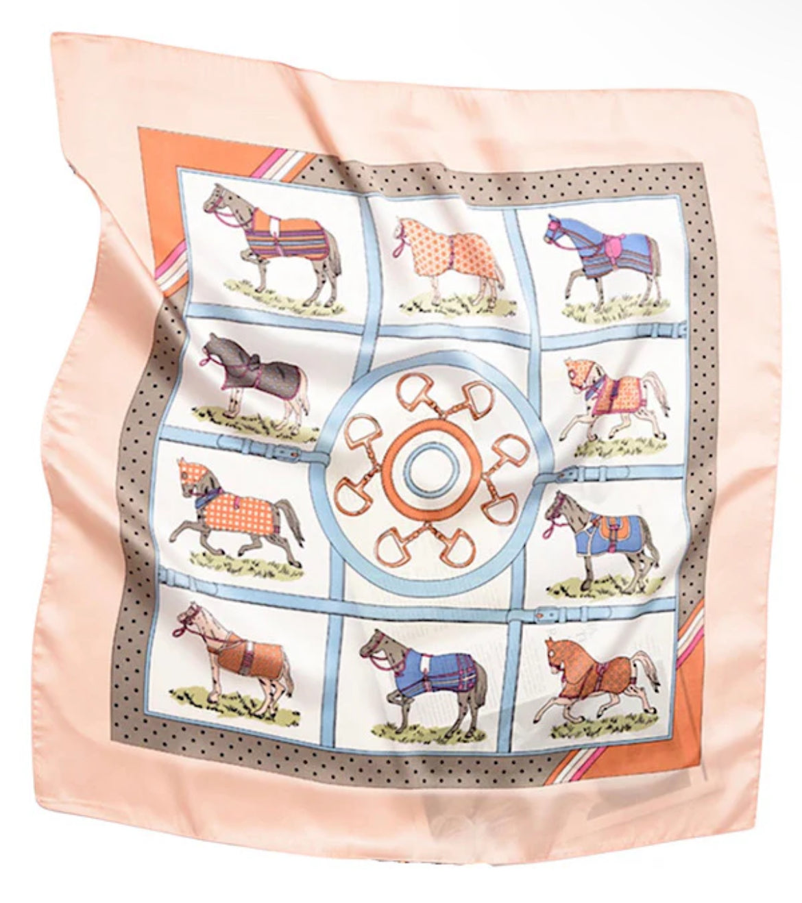 **MORE COLORS** Show Pony Print Silk Neck Scarf