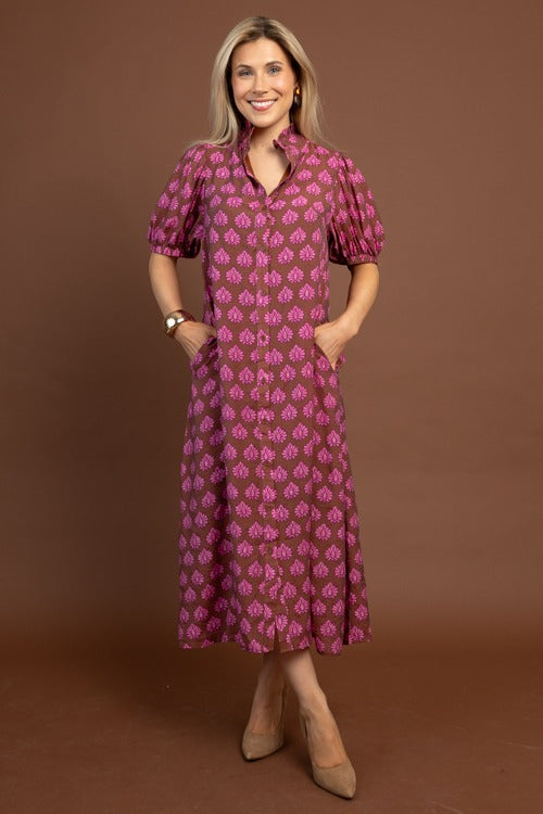 Laurel Lane Button Down Midi Dress