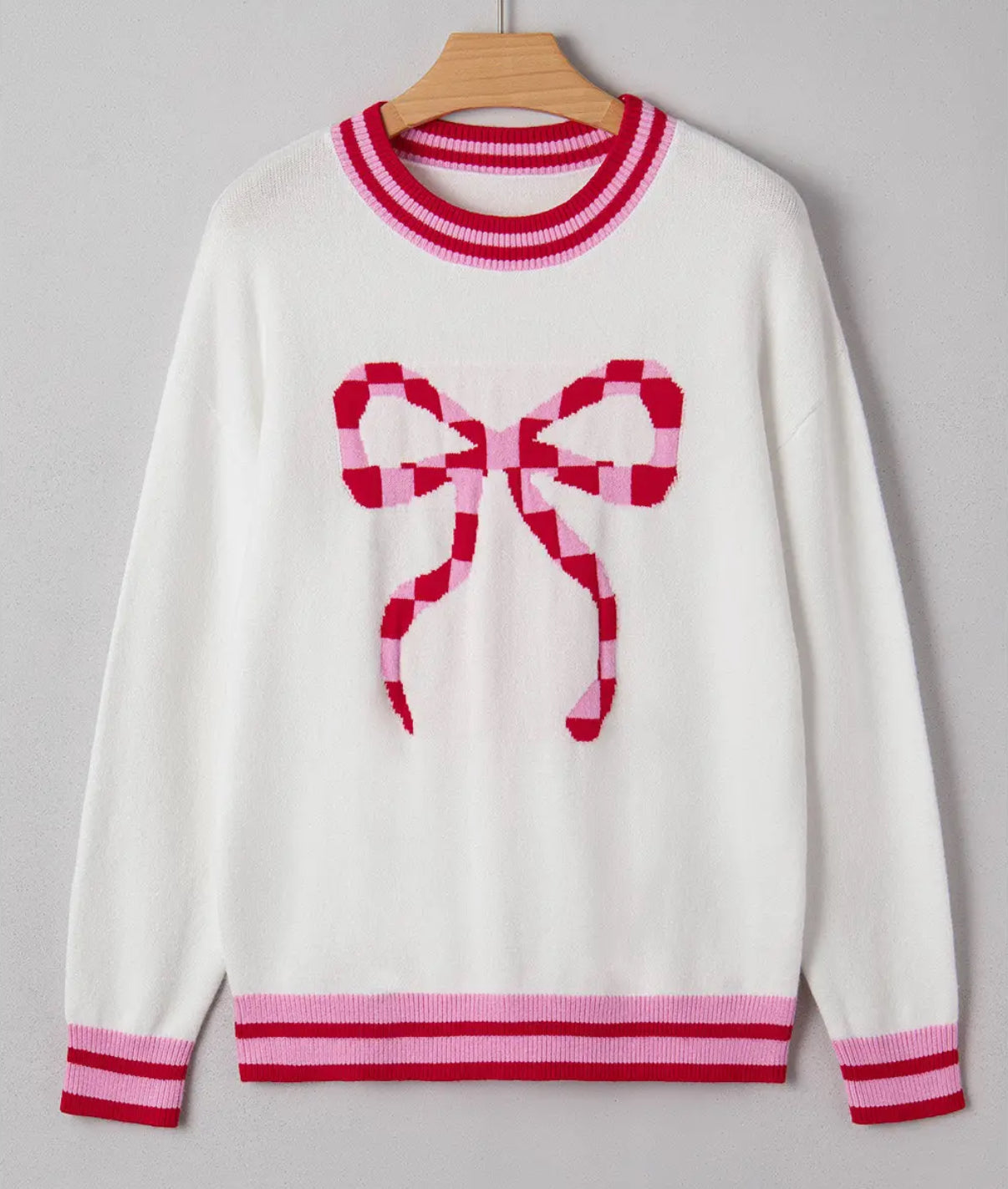 Sweetest Gift Bow Knit Top