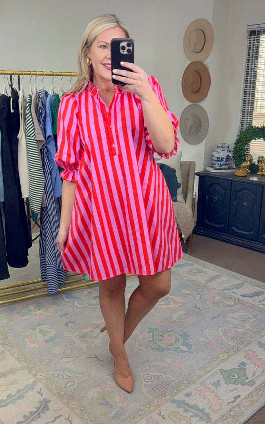 Straight to Sweet Colorblock Mini Dress