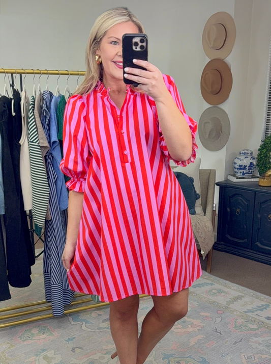 Straight to Sweet Colorblock Mini Dress