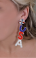 Beaded USA Stack Earrings