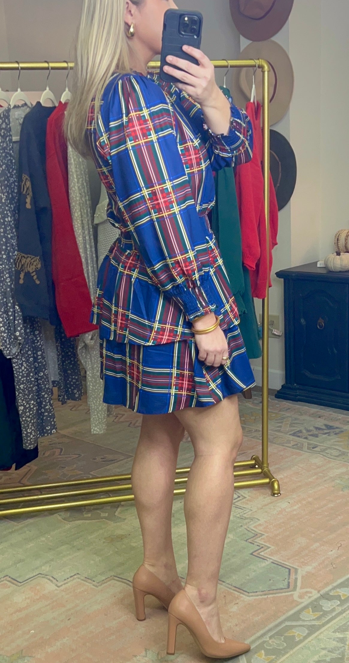 Clifton Tartan Plaid Ruffle Dress