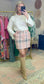 Pink Plaid Skirt