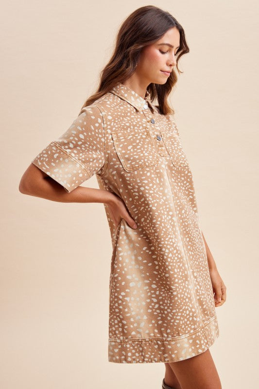 Fawn Over You Deer Print Dress