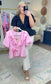 First Date Ruffle Wrap Blouse