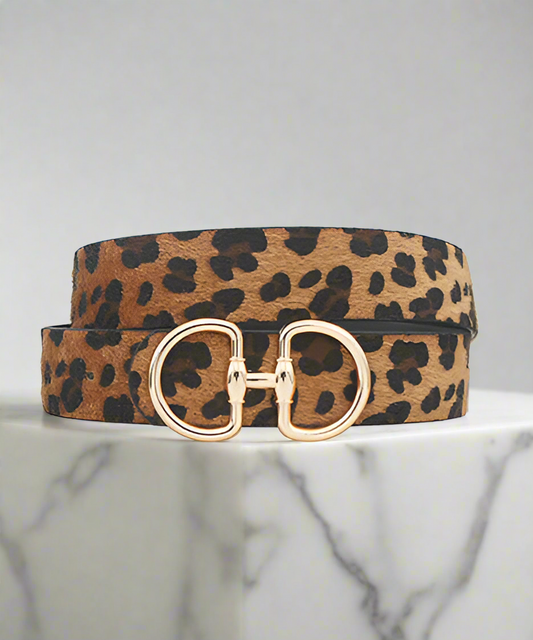 **MORE COLORS** Giddy Up Pebbled Horsebit Belt