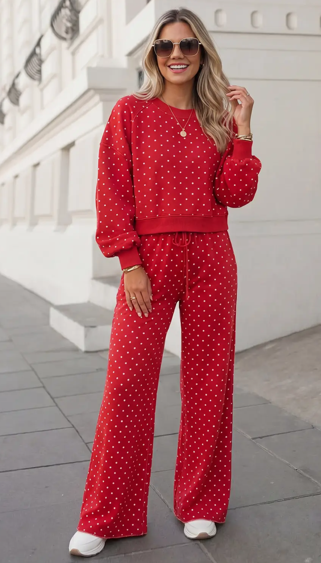 **MORE COLORS** Connect the Dots Wide Leg Lounge Set