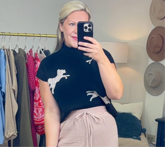 Concrete Jungle Cheetah Print Knit Top