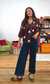 Point Taken Dot Print Button Up Blouse