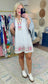 Daily Delight Linen Embroidered Puff Sleeve Dress