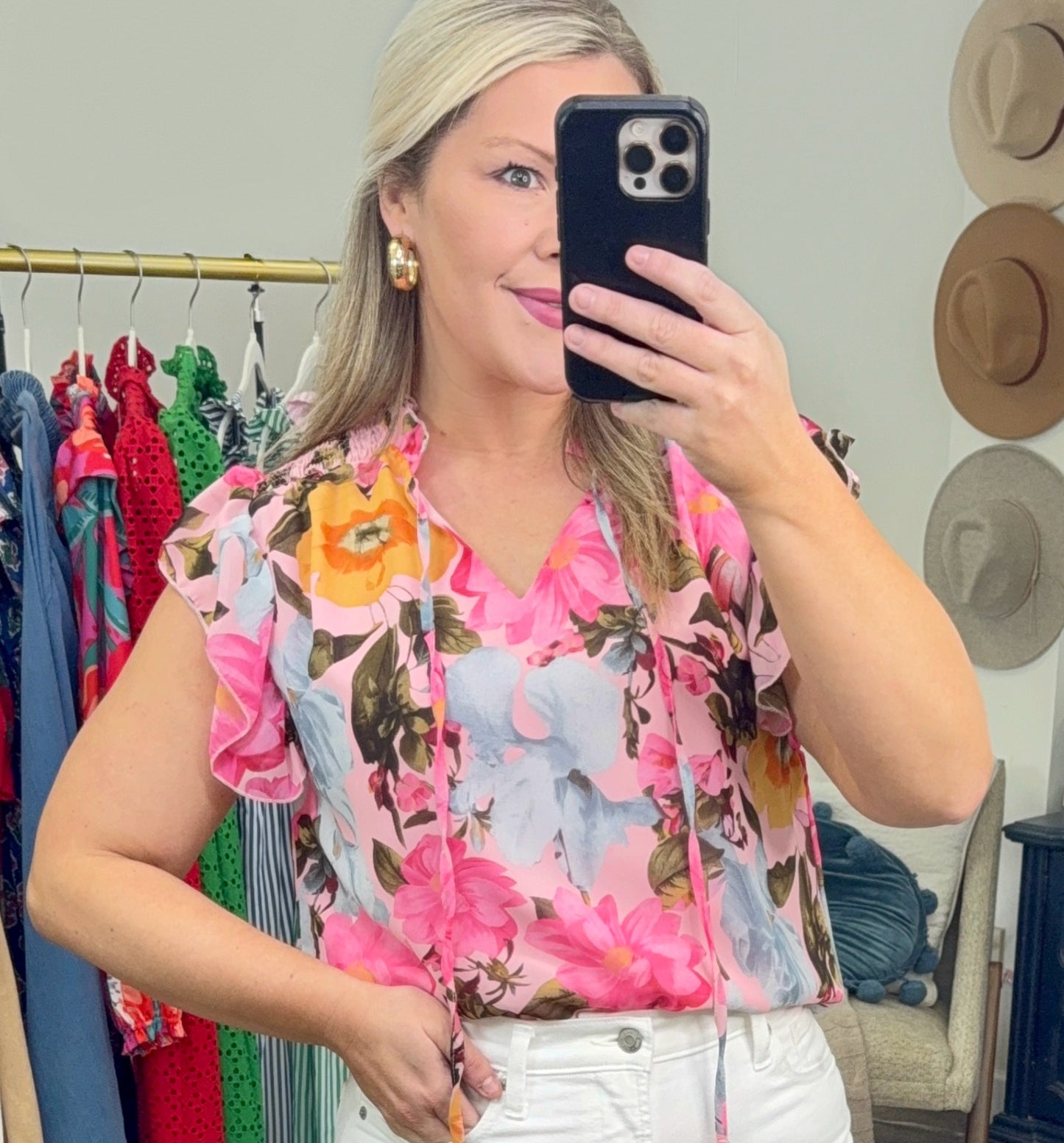 Floral Affair Ruffle Blouse