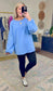 **MORE COLORS** Let’s Be Lazy Raw Hem Tunic Tee